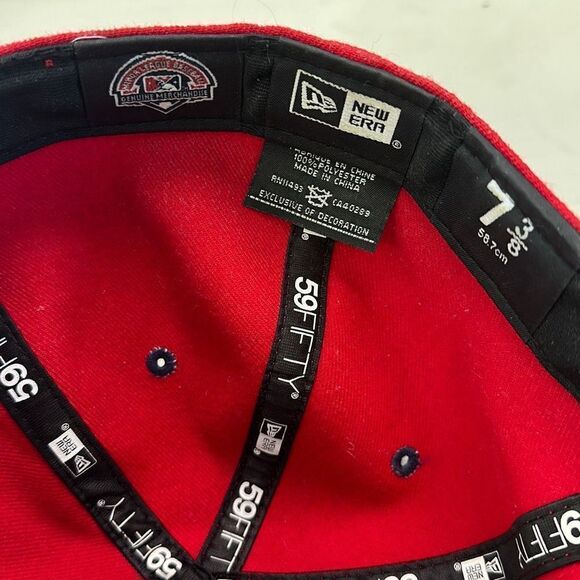 New Era 59FIFTY Men's Spokane Indians Fitted Red Low Crown Cap Size 7 3/8 - Picture 6 of 7